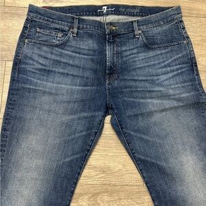7 For All Mankind The Straight Jeans Size 40 Selvage Denim